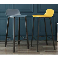SAP - Sgabello da bar, alla moda, creativo, per la casa, con schienale alto, girevole, resistente (colore: grigio, dimensioni: 65 cm)
