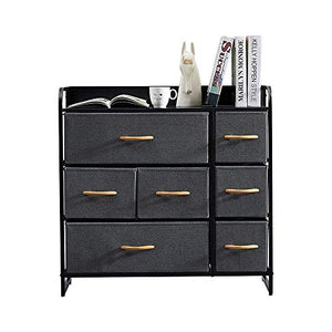Cassettiera moderna per la casa, credenza, per organizzare cassetti con maniglia, 80 x 29 x 79 cm, grigio antracite scuro, facile da montare.