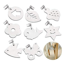 GAKIN 8 pezzi in acciaio inox tovaglia pesi clip morsetti festa picnic