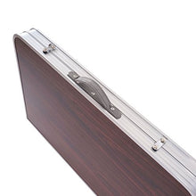 Tavolino da campeggio pieghevole con 4x sedie T368 alluminio MDF ~ 70x100x67cm