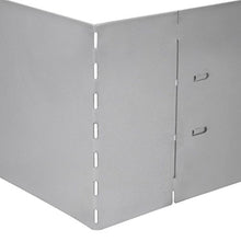 vidaXL 5X Pannelli di Recinzione per Prato Acciaio Zincato 100x20 cm Recinto