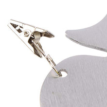 Set di 4 pesi vintage per tovaglia con clip in acciaio inox, per esterni, feste, picnic, tovaglia