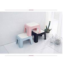 AYHa Doccia Sgabello donne incinte con disabilità Anziani Bagno Anti-Slip Sgabello fumetto di Bath bambini Sgabello domestica Stool,Nero,33 cm