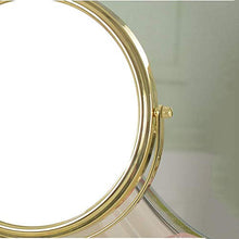 LFK Vintage Makeup Mirror,Specchio girevole a 360°,1X e 3X ingrandimento,Specchio cosmetico rotondo doppio lato rotante