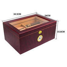 Scatola di Sigari Umidificatore di Sigari Scatola di Sigari di Grande capacità Armadietto per Sigari umidità di Esposizione Armadietto Dell'umidità Armadietto per