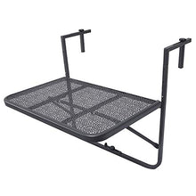 LWZ Tavolo da Bar per Patio Tavolo da ringhiera per Balcone da Esterno, 3 Regolabili in Altezza, Nero/Bianco/Rosa/Rosso/Verde