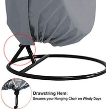YCHK Copertura per Sedia a Dondolo, Impermeabile, Antipolvere, per Patio, Patio, Sedia a Dondolo D'uovo, Sedia Galleggiante (Grey)