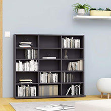Tidyard Armadio Porta CD/Dvd con Scomparti Aperti, Armadio per Casa e Ufficio, Armadio in Truciolato 102x16x89,5 cm