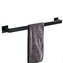 Melairy 4 Pezzi Portasciugamani Set di Accessori di Ferramenta di Bagno di Parete Porta Asciugamani Bagno,Porta Salviette,Porta Carta Igienica,Ganci SUS304 Acciaio Inossidabile Nero