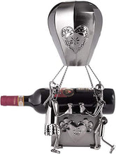 Brubaker XXL Vino Portabottiglie ad Aria Calda con Amanti - Supporto per Bottiglie di Metallo - con Biglietto d'Auguri per Regalo di Coppia