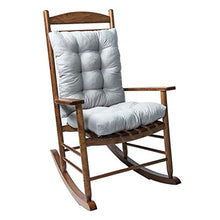 Cuscino Imbottito con Schienale per Sedia con Schienale Spesso Sedia da Giardino Antiscivolo per Sedia a Dondolo Cuscino per Sedile Schienale per Patio Giardino Vacanze in Spiaggia (Grigio)