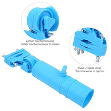 Keenso Portaombrelli da Golf, ABS Portaombrelli da Golf Universale Carrello a Spinta Supporto per ombrellone da Golf Staffa di Supporto Carrello per Campo da Golf Fornitura Blu