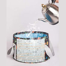Lavabo pieghevole Portatile, lavabo Resistente alle Alte Temperature, Materiale PEVA, Manico in Nylon Spesso e Resistente all'Usura