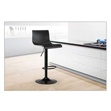 XZGang Nero/Bianco sgabelli da Bar, Solida Durevole Cucina Sgabello Sgabello Mobili for la casa Prima Colazione Bar Stool con Chrome poggiapiedi Altezza: 60-80cm Crea Vita Semplice