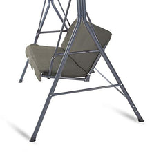 Strattore Dondolo Altalena Giardino Esterno 170 x 115 x 153 cm Tettuccio Parasole Cuscini Panchina Hollywood - Antracite