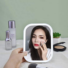 Specchio a LED da Parete Specchio per Trucco a LED Regolazione dell'angolo a 90 ° Design di Ricarica Controllo Touch Touch Design a Parete Specchio a LED
