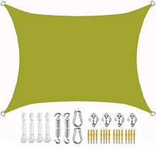Rettangolo Ombreggiante Impermeabile Protezione Solare Oxford Tenda Quadrata Verde Vela Giardino Terrazza Tettoia Nuoto Tenda Da Sole Tenda Da Sole Tende Da Campeggio,2 * 4m