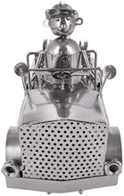 BRUBAKER Portabottiglie da Vino Dei Vigili Del Fuoco - Portabottiglie con Scultura in Metallo Del Motore Dei Pompieri - 32 cm di Metallo - Regalo di Vino per Pompieri e Donne Del Fuoco