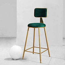 HXSM Sgabelli da Bar in Metallo Sgabelli Alti da Bar Moderni con Schienale Sedie da Cucina Rotondo Sedia da Bar in Stile Industriale Altezza Seduta: 45cm 65cm 75cm 1 Pezzo