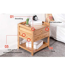 Comodino,Tavolino Laterale Camera da Letto Bamboo Cabina Armadio da Comodino, Tavolino Leggero, Tavolino da Tavolo Assemblato Comodino Ad Alta Gamba 3 Stili 6 Dimensioni (Color : D)