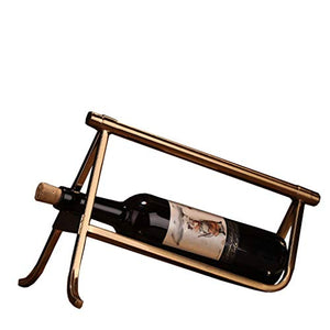 LHQ-HQ Vino del Supporto del Metallo Wine Rack Bagagli, 34 × 15 × 24 cm