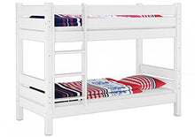Erst-Holz Letto a Castello Bianco di Pino Anche per Adulti 80x190 Divisibile in Due 60.16-08-190WT80
