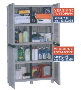GrecoShop Armadio/Mobile/Mobiletto in Resina Versione tuttopiani Concert XL