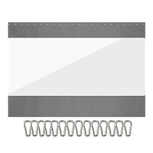 SUYUHENG Pareti Laterali con Finestra, con Occhielli PVC Robusto Pannello in Tela Cerata Impermeabile, Resistente agli Agenti Atmosferici Tenda Divisoria per Pergola, Portico, Gazebo, Giardino