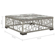 vidaXL Set Divani da Giardino 6 pz con Cuscini Foderati Lavabili Modulare Leggero Elegante Arredi da Esterno in Polyrattan Grigio Telaio in Acciaio