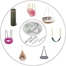 PERFETSELL Gancio per Soffitto Anelli Yoga Gancio TRX per Soffitto Supporto Ancoraggio di Soffitto Anelli da Ginnastica Yoga gancio sacco boxe per Allenamento in Sospensione Diametro 12CM