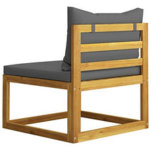 Tidyard 3pz Set Divani da Giardino/Salotto/Salottino in Legno massello di Acacia per Esterno/Arredo Giardino con Cuscini