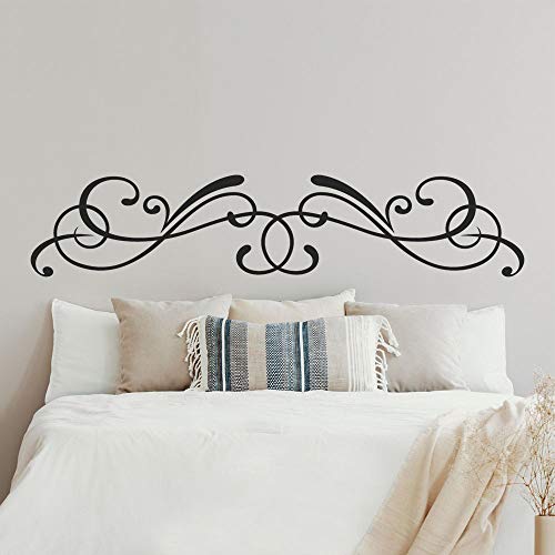 T-MK383 - Adesivi per testiera del letto, 29 x 140 cm, colore: Nero