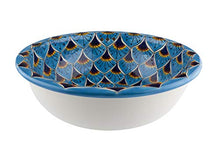 Aqua Azul – Lavabo da incasso dipinto a mano – Cerames | Lavabo da incasso 43 x 13 cm | Lavabo per bagno, WC, bagno degli ospiti