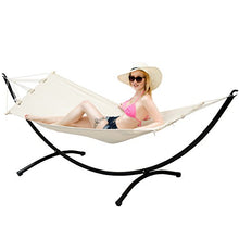 AMANKA Amaca da Giardino con Supporto - 300x100cm Outdoor Indoor - Lettino con Telaio in Metallo