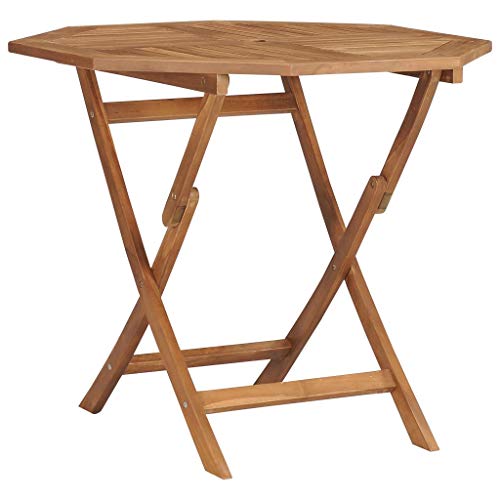 FAMIROSA Tavolo da Giardino Pieghevole 85x85x76cm Legno Massello di Teak-7418