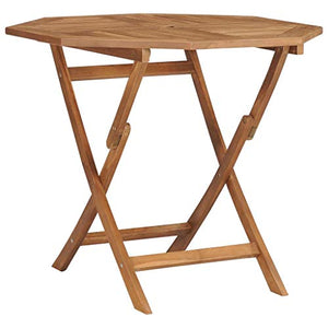 FAMIROSA Tavolo da Giardino Pieghevole 85x85x76cm Legno Massello di Teak-7418
