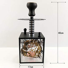 GSYH Alluminio Shisha Set, 40 cm Narghilè Acrilico con Luce a LED Fumo del Tubo di Acqua per Il Partito Family Dining