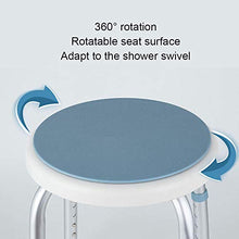 Sgabello girevole Sedia da bagno antiscivolo 6 marce Regolabile in altezza Donna incinta Vasca da bagno anziana Sedia da doccia Sedile Bagno sicuro-Blu