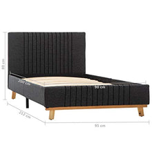 SKM Giroletto Grigio Scuro in Tessuto 90x200 cm (18.1kg)