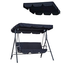 Copertura superiore ricambio tettuccio altalena - Copertura tettuccio di ricambio per altalena 2 posti / 3 posti - Copertura altalena per aliante per tenda da sole impermeabile (B, 190×132×15cm)