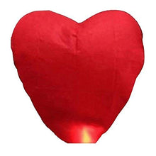 ARTFFEL Vola 10 Pezzi Red Heart Shape Cielo di Volo di Lanterne, Cinese Tradizionale Volanti Glowing Lanterne .Compleanno