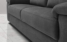 Dafne Italian Design Divano a 3 posti. Tessuto Romeo Fumo (cm. 186 x 95 x 96h)