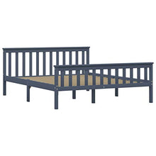 SKM Giroletto Grigio in Legno Massello di Pino 160x200 cm (26.7kg)