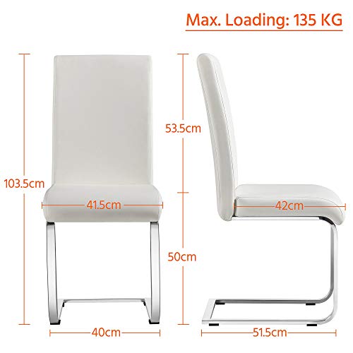 Yaheetech Set 4 Sedie Sala da Pranzo Tessuto Imbottite Eleganti Gambe Yaheetech Set 4 Sedie Sala da Pranzo Tessuto Imbottite Eleganti Gambe