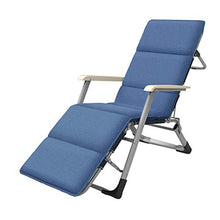AI LI WEI SHUAIIJUAN Sedia per Il Tempo Libero Domestico Folding Prato sedie a Sdraio Regolabile Beach Chair Sdraio reclinabile Sedie s for Outdoor Giardino Balcone Pool Side Patio Beach - Blu