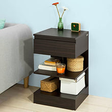 SoBuy® Tavolino da divano, tavolino da soggiorno, Comodini letto,con cassetto,FBT49-BR,IT