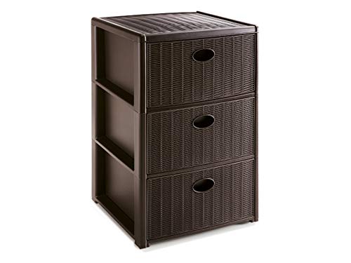 CASSETTIERA 3 ELEGANCE 40X40X60 MOKA
