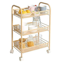 Zixin Scaffale da Cucina 3 Tier Bagno Shelf Metallo Multi-Layer Storage Rack Scaffale da Cucina Stand con Ruote