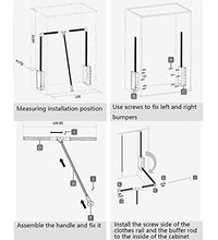 QSMGRBGZ Appendiabito Saliscendi,per Armadio Guardaroba,Appendiabiti Automatico Multifunzione,Salita/Discesa Ausiliaria,Carico 66 Libbre, Larghezza Regolabile (890~1210Mm),Argento,890~1210mm