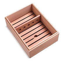 YAeele. Cigar Box, Naturale Cedar Cigar Humidor Viaggio Portatile Cigar Box in Grado di memorizzare 20 sigari, Cigar Humidor e sigari Accessori for Fumatori - Pine Grain Good Mood, Good Life